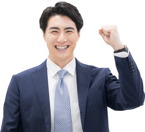 スーツを着た男性